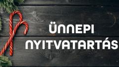 Év végi munkarenddel kapcsolatos tájékoztató