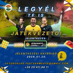 Január 20-ig még lehet jelentkezni az alapfokú játékvezetői tanfolyamra